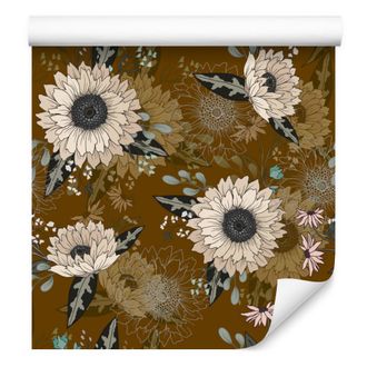 OEM Bellissima Carta Da Parati Con Fiori Selvatici Per Soggiorno E Camera Da Letto, 50x1000 Cm