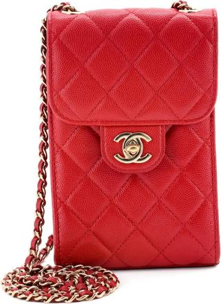 Chanel Borsa a tracolla CC con battente - Rosso