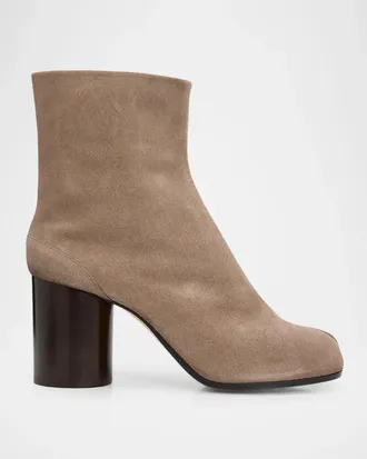 Maison Margiela 80mm Tabi Suede Ankle Boots
