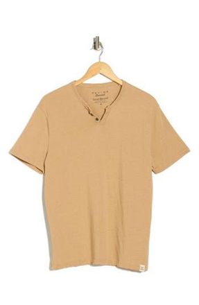 Lucky Brand Button Notch Neck T-Shirt in Iced Coffee at Nordstrom Rack, Size Xx-Large