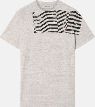 Golden Goose T-shirt Flag Print