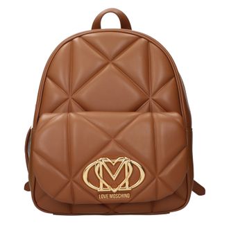 Love Moschino Rucks&auml;cke und Umh&auml;ngetaschen Damen Polyurethan Braun/Camel