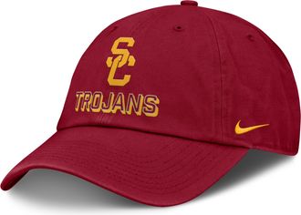 Nike USC On-Field Club Gameday Nike Mens College Adjustable Hat in Red | NC0169WSCJ-MBJ