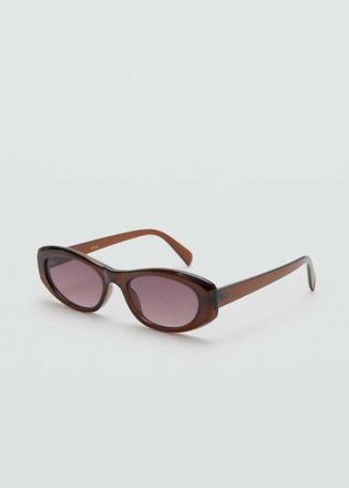 Mango Occhiali da sole montatura semitrasparente marrone - Donna - Taglia unica - MANGO