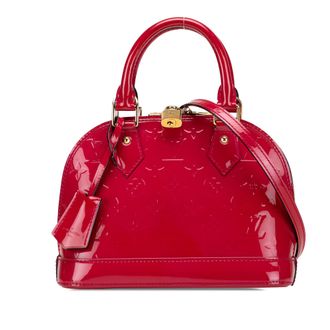 Louis Vuitton Alma Handtas Monogram Geperst