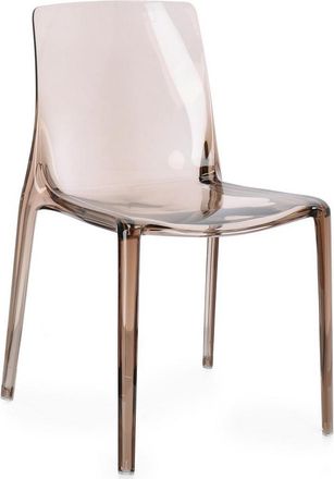 BIZZOTTO Stapelbarer In-/Outdoor Design Stuhl Adele - Coffee