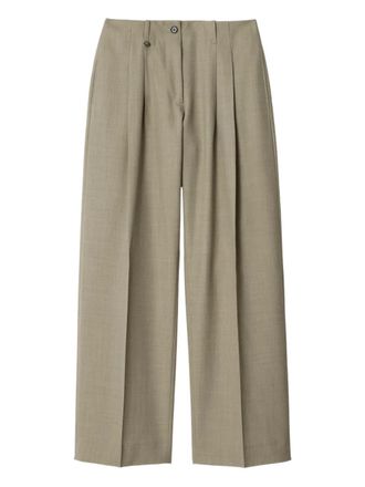 Burberry wool tailored trousers - Green