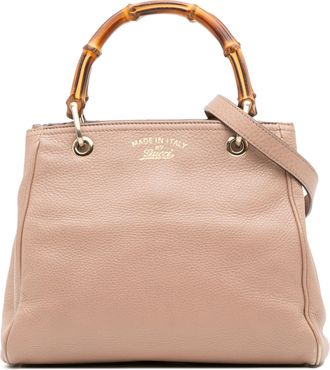Gucci Pre-owned Womens Bamboo Shopper Tote Bag - Tan Leather - One Size