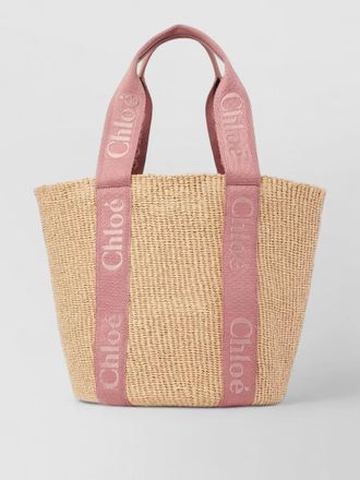 Chlo&eacute; woody large beach bag