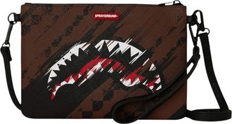 Sprayground Cross Body Bags, male, Black, Size: ONE SIZE Smeared Grunge Crossover Clutch