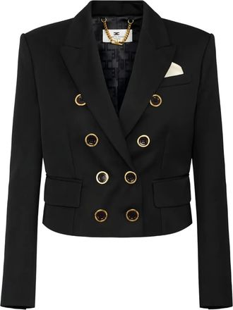 Elisabetta Franchi peak-lapels blazer - Black