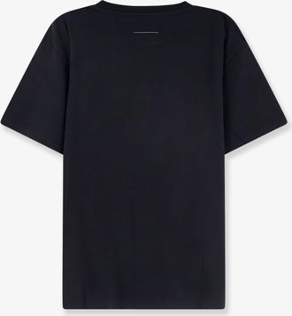 Maison Margiela Mens T-Shirt Numeric Black Cotton T-Shirts And Polos