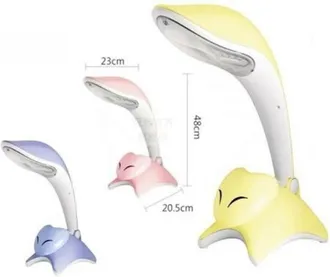 Trade Shop Trade Shop Traesio - Trade Shop - Lampada Da Tavolo Proteggi Vista Silver Fox 2 In 1 Luce Notturna Bambini