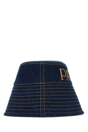 Patou Womens Dark Blue Denim Hat Rodeo Co Pes Cappelli E Fasce Per Capelli