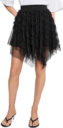 AllSaints Jayde Tulle Skirt Womens Skirt Black : UK 14 (US Womens 10), Polyester
