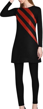 Generic Full Cover Burkini Swimsuit 3 Pieces Set Women Muslim Long Sleeve Islamic Tops with Swim Leggings & Hijab Rash Guard Modest BeachwearSummer Products