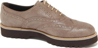 Hogan Klassieke Italiaanse Route Francesina Schoenen - Dames - Veterschoenen - Bruin - 35 1/2 EU - Leer - Schoenen