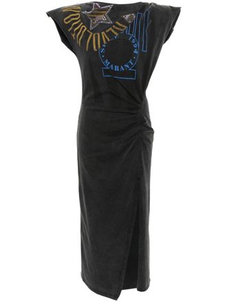 Isabel Marant Nadela gathered-detail dress - Grey