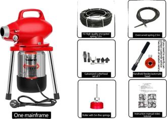 OEM M&aacute;quina Desatascadora, Funcionamiento Autom&aacute;tico De Alta Potencia, Cable Largo, 02