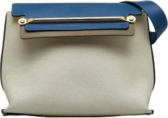 Chloé Pre-owned Shoulder Bags, female, Gray, Size: ONE SIZE Pre-owned Leather shoulder-bags