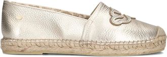 Fred De La Bretoniere Schoenen, Dames, Geel, 40 EU, Leer, Gouden Glamour Loafers Mili Lily