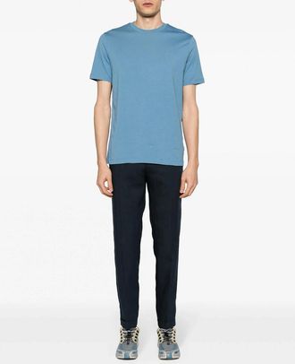 HUGO BOSS Mens Thompson 1 T-Shirt Blue - Size: 38