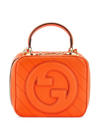 Gucci Borsa a spalla Blondie NM in pelle trapuntata con motivo diagonale - Arancione