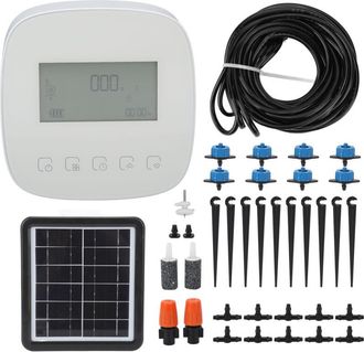 OEM Sistema De Riego Autom&aacute;tico Inteligente, Kit De Riego Por Goteo Diy Con Bomba Doble, Temporizador Programable, Carga Solar, Wifi, Arros, Predeterminad