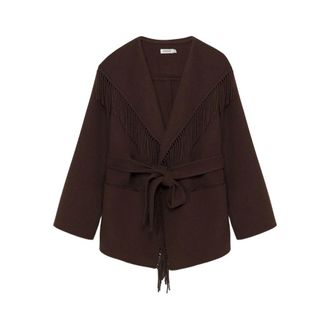 SIMKHAI Fringe-trimmed Coat