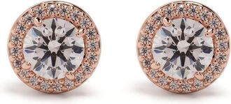 Swarovski Constella earrings - women - Rose Gold Plated Brass/Zirconia - OS - Pink