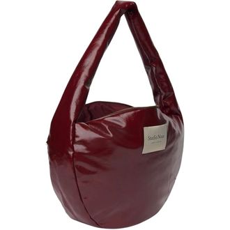 Studio Noos Vegan Leren Crossbody Tas - Dames - Tassen - Rood - Maat: ONE Size Leer