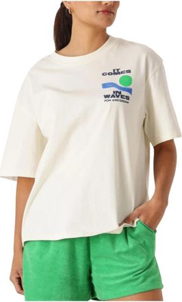 Pom Amsterdam Dames, Tops, Beige, Maat: XL Katoen