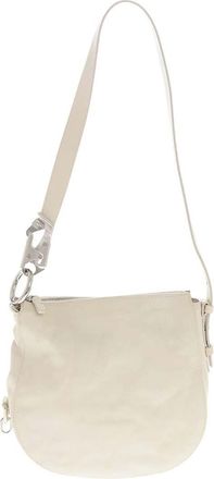 Burberry White Leather Shoulder Bag