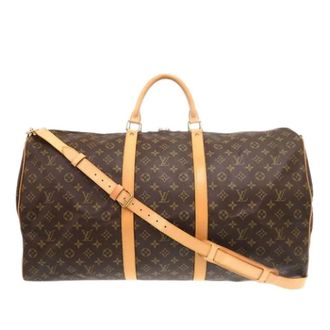 Louis Vuitton Pre-owned Weekend Bags, unisex, Brown, Size: ONE SIZE Pre-owned Keepall Bandouliere 60