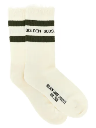 Golden Goose Bicolor Cotton Socks Clothing