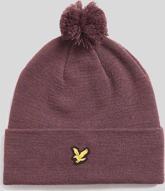 Lyle & Scott Lyle And Scott Mens Merino Wool Blend Beanie - Purple - Size: 1SZ