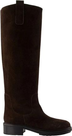 Aeyde Henry Hoge Laarzen - Dames - Hoge Laarzen - Bruin - 36 EU - Leer - Schoenen