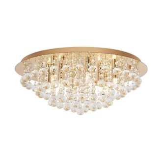 Lindby L&aacute;mpara De Techo gillion En Dorado Cristal - Lindby