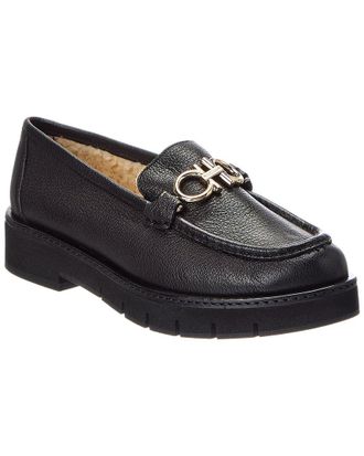 Ferragamo Rolo Lug Leather Loafer