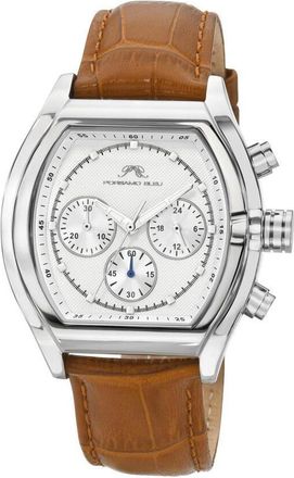 Porsamo Bleu Roman Chronograph Quartz White Dial Mens Watch 1292CROL