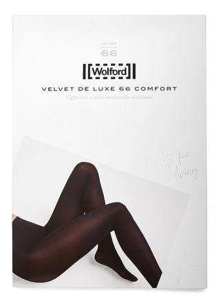 Wolford Velvet De Luxe Black 66 Denier Tights - XS