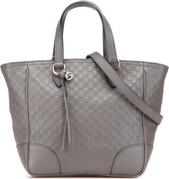Gucci Pre-owned Womens Micro Guccissima Tote - Grey Leather - One Size