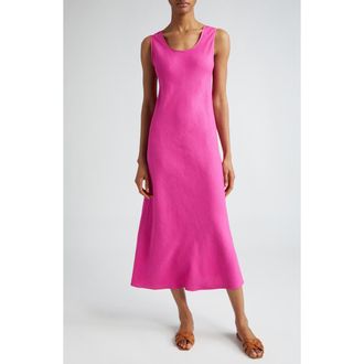 Max Mara Ultimo Sleeveless Scoop Neck Dress in Fuchsia at Nordstrom, Size 0