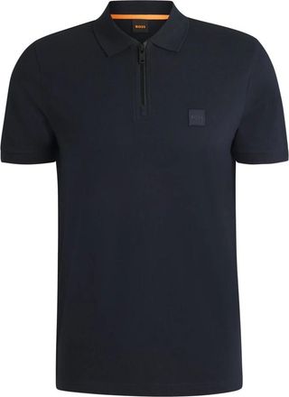 HUGO BOSS Tops, Heren, Blauw, 2Xl, Orange-Polo