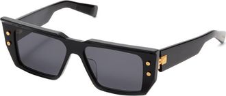 Balmain B-VI Grey Rectangular Unisex Sunglasses BPS-128 A 54