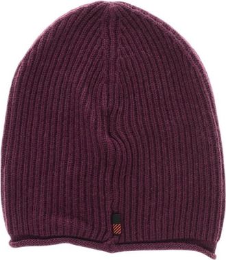 Woolrich Dark Purple Knitted Beanie Cap
