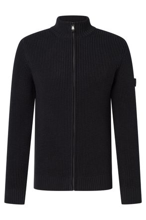 Joop Strickpullover JOOP JEANS Hajoros, Herren, Gr. 3XL, schwarz, Strick, Obermaterial: 100% Baumwolle, clean, unifarben, normal, Rundhals, eingesetzt Ripp