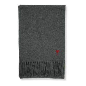 Ami Winter Scarves, male, Gray, Size: ONE SIZE Ami de Coeur Scarf
