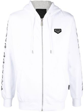 Philipp Plein Trainingsjack met capuchon - Wit