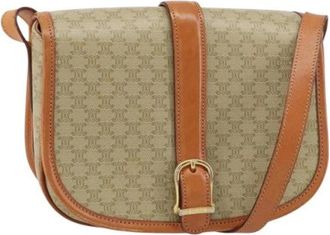Celine Pre-owned Cross Body Bags, female, Beige, Size: ONE SIZE Pre-owned Plastic Cross Body Bag